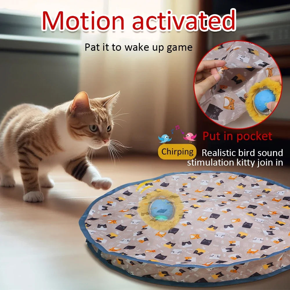 PurrRoll - Rolling In Pouch Interactive Cat Toy